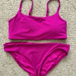Athleta Magenta Bikini Set
